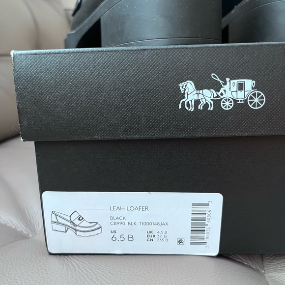 Coach Black Leah Loafers - Picture 8 of 13